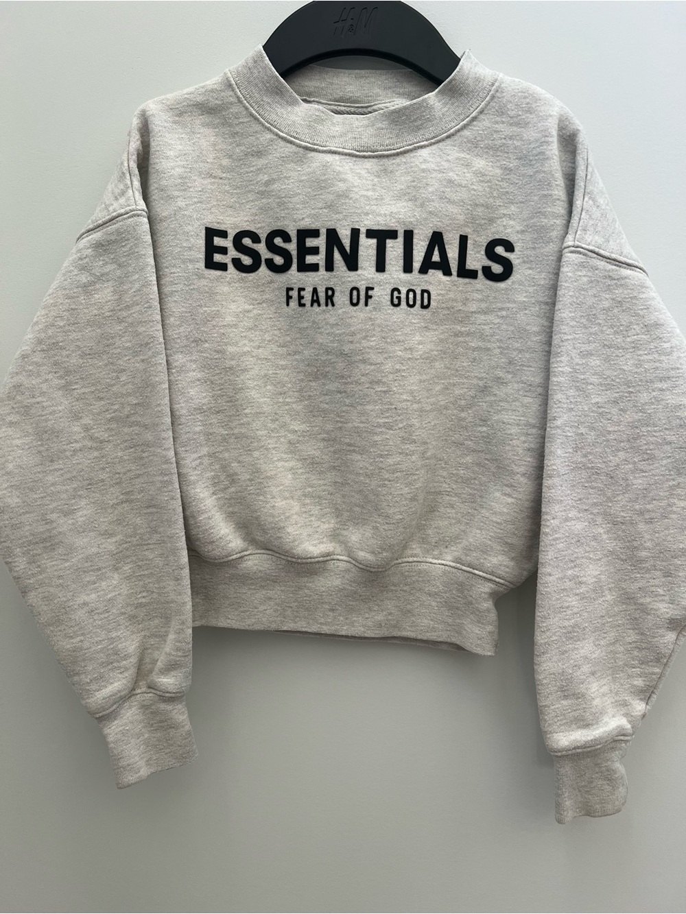 Fear of God ESSENTIALS Light Gray Crewneck Sweatshirt